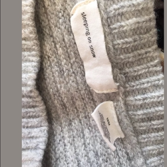 Anthropologie Sleeping On Snow Gray Sweater - Picture 3 of 7